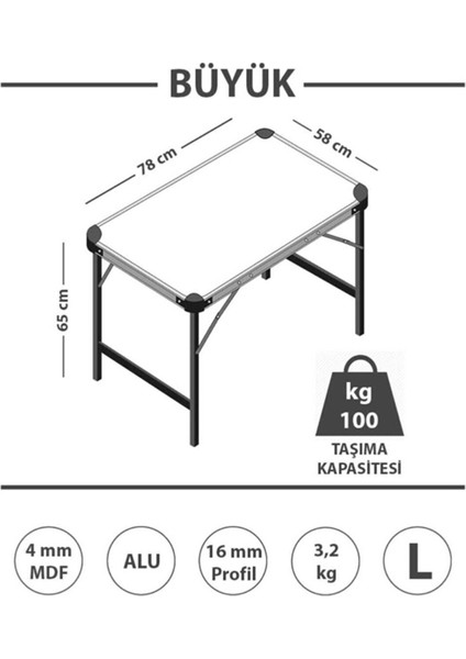 Katlanır Masa Portatif Büyük Boy fırsatları