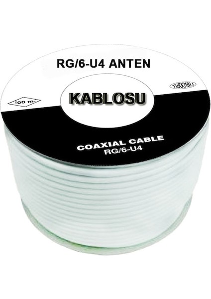 Uydu Anten Kablosu Rg6/u4 48TEL 100 mt