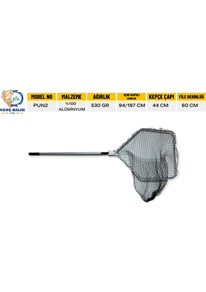 Alüminyum Teleskopik Katlanır Yerli Üretim Kepçe Pun2