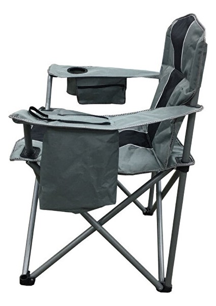 Kamp Sandalyesi Buz Çantalı Siyah Gri modelleri