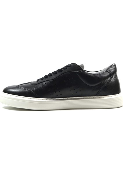 1417 Hakiki Deri Siyah Bağlı Casual Erkek Ayakkabı modelleri