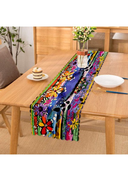 Multi Color Özel Tasarım Dijital Baskılı Modern Runner