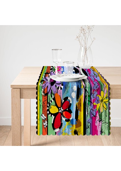 Multi Color Özel Tasarım Dijital Baskılı Modern Runner fiyatları