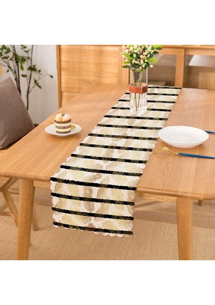 Modern Sanat Tasarımlı Dijital Baskılı Runner