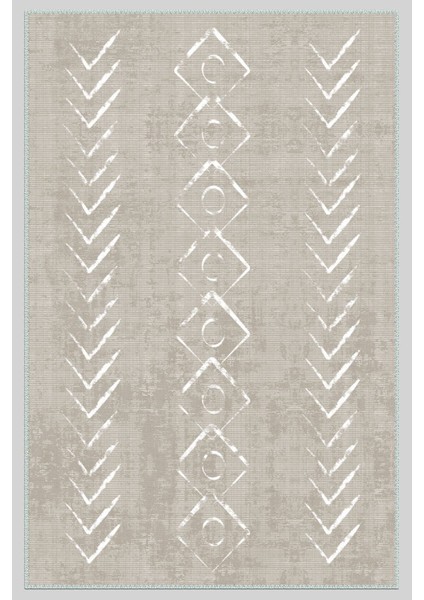 Iskandinav Kilim Desenli Halı, Dokuma Taban Dekoratif Şönil Halı