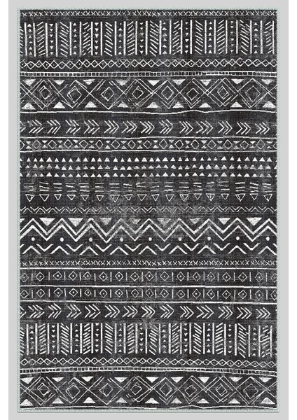Iskandinav Kilim Desenli Halı, Dokuma Taban Dekoratif Şönil Halı