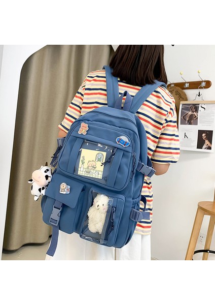 Ortaokul Öğrencileri Bookbag Sevimli Omuz Çantası Kolye (Yurt Dışından)