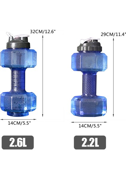 Dambıl Şekilli Su Şişesi Spor Fitness Egzersiz Su Sürahisi (Yurt Dışından)