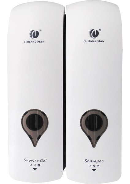 Chuangdıan 300 ml 2 Bölmeli Duvara Monte Sabunluk - Beyaz (Yurt Dışından)