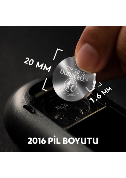 CR2016/DL2016 Düğme Pil 5 Adet