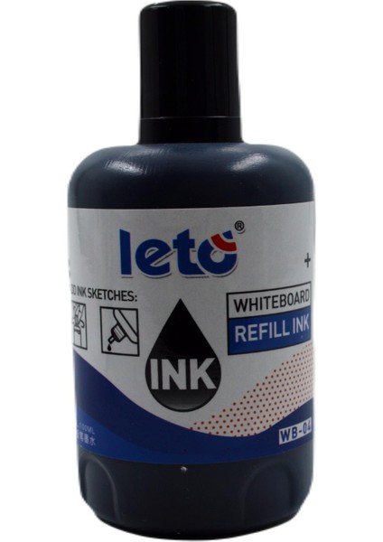 Leto Yazı Tahtası Kalemi Mürekkebi 100 ml Siyah