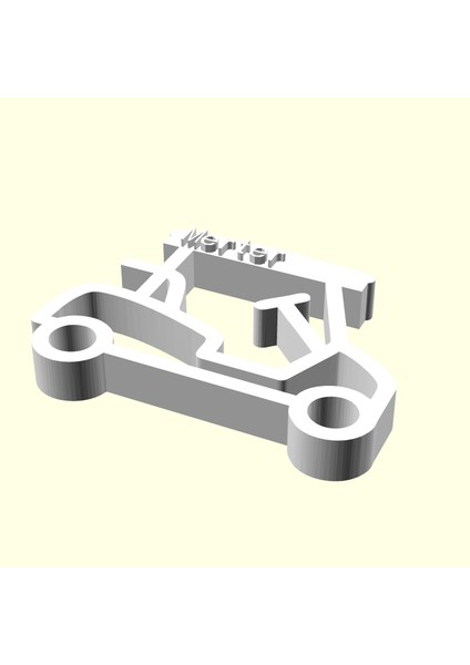 Merter Kişiye Özel Üretim Zincirsiz Araba Anahtarlık Sevgiliye Eşe Hediyelik Organik Plastikten