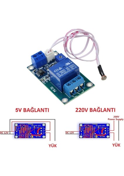 XH-M131 Ldr Işık Kontollü Tek Kanal Röle 5V Gündüz Gece Algılayıcı Röle fiyatları