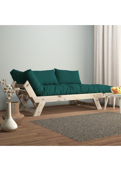 Adalar Masif Natural-Petrol Renk 2li Kanepe CPT8110-210