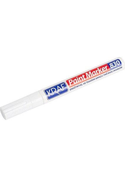 830 Paint Markör Kalem Beyaz 12'li