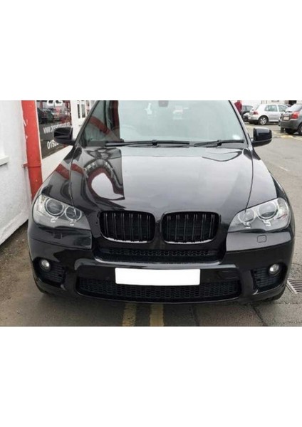 Bmw X5-X6 E70 (2008-2014) M Böbrek (Çift Çizgi Panjur) Piano Black