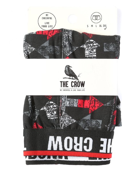 Tc 1908 Regular Fit Baskılı Çok Renkli Erkek Boxer