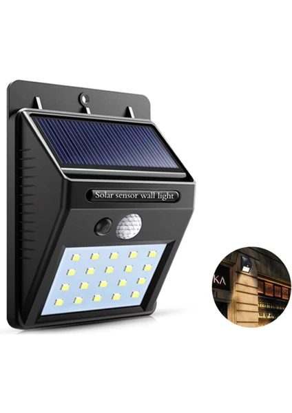 CT-7330 15 Watt Solar Ledli Aplik Beyaz