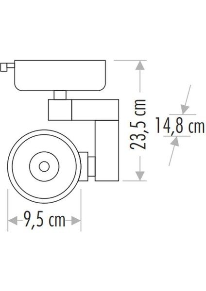 Cata CT-5334 30 Watt Castor Ray Spot Gün Işığı Siyah Kasa