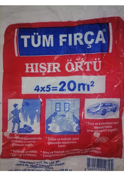 Tüm Fırça Hışır Örtü 4x5=20 M2