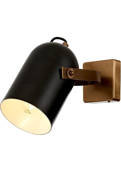 AP-60349-1E Siyah/Eskitme Boyalı/Kaplama Aplik E27 Metal 12cm