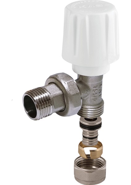 1/2″ Pex-B Bağlantılı Köşe Rakorlu Radyatör Vana