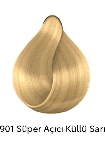 Süper Açıcı Küllü Sarı NO:901 Saç Boyası 60 ml fiyatları