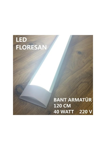 6 Adet LED Yatay Bant Armatür 40 Watt 120CM Beyaz Kalite