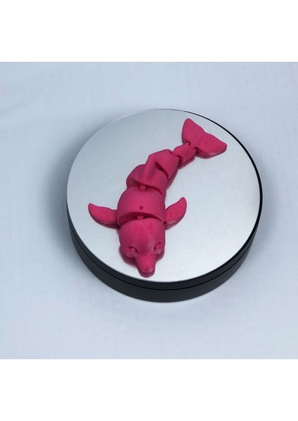 3D Hareketli Yunus Figürlü Oyuncak - Pembe