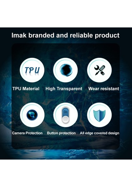 Imak Ux-5 Serisi Samsung Galaxy A03S Için Şeffaf Yumuşak Tpu Telefon Kılıfı (Yurt Dışından)