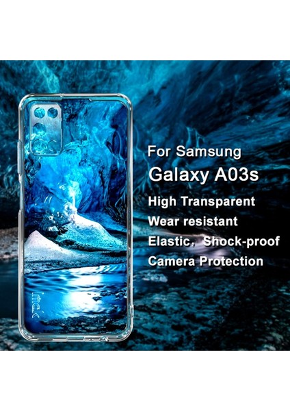 Imak Ux-5 Serisi Samsung Galaxy A03S Için Şeffaf Yumuşak Tpu Telefon Kılıfı (Yurt Dışından)