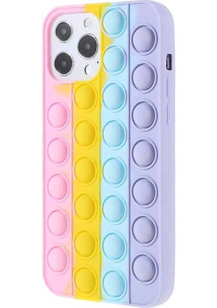 iPhone 13 Pro Max 6.7 Inç Uyumlu Fidget Silikon Telefon Kılıfı - Renkli (Yurt Dışından)