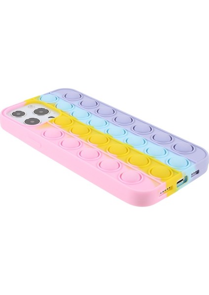 iPhone 13 Pro Max 6.7 Inç Uyumlu Fidget Silikon Telefon Kılıfı - Renkli (Yurt Dışından)