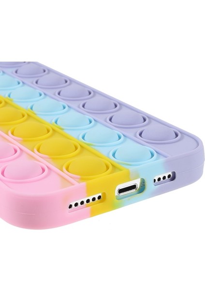 iPhone 13 Pro Max 6.7 Inç Uyumlu Fidget Silikon Telefon Kılıfı - Renkli (Yurt Dışından)