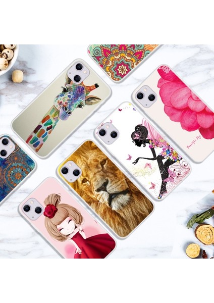 iPhone 13 Mini 5.4 Inç Uyumlu Desen Baskılı Tpu Telefon Kılıfı - Renkli (Yurt Dışından) modelleri