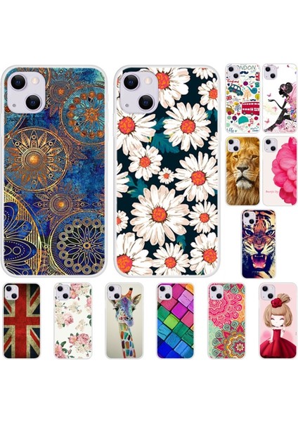 iPhone 13 Mini 5.4 Inç Uyumlu Desen Baskılı Tpu Telefon Kılıfı - Renkli (Yurt Dışından) fırsatları