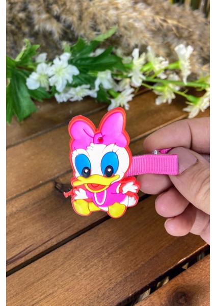 Büyük Daisy Duck Figürlü Pens Toka Fuşya SBT482