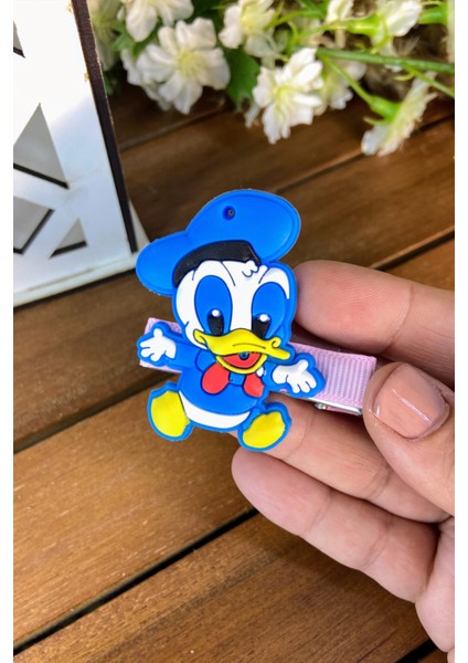 Büyük Donald Duck Figürlü Pens Toka Mavi SBT482