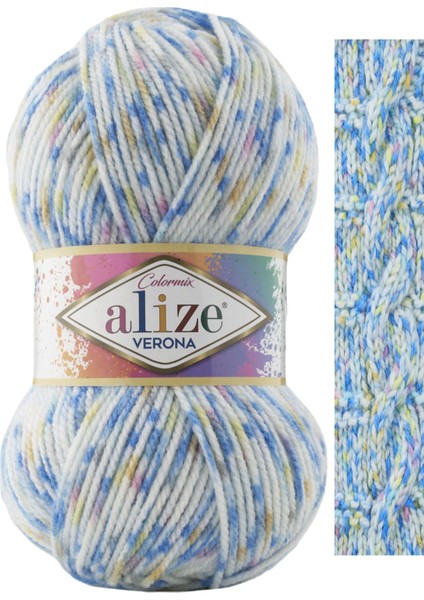 Verona El Örgü Ipi Renk KODU:7702-MAVI