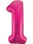 1 Rakam Pembe Folyo Balon 40 cm 1