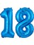 18.yaş Folyo Balon Seti Mavi 40 cm 2