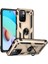 Xiaomi Redmi Note 11 4g Kılıf Vega Tank Standlı Yüzüklü Mıknatıslı Gold 1