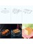 Yuandong 8 inç 12 Adet Yui / Xiaomi / Philips / Kumtel Uyumlu Air Fryer Silikon Fırın Tavası - Siyah (Yurt Dışından) 4