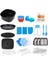 8 inç 16 Adet Yui / Xiaomi / Philips / Kumtel Uyumlu Air Fryer Silikon Fırın Tavası - Siyah (Yurt Dışından) 1