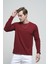 Julio Slim Fit Petek Desen Bisiklet Yaka Erkek Swetshirt 1