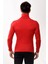 Erkek Balıkçı Yaka Boğazlı Slim Fit Kazak Kırmızı 5