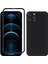 iPhone 12 Pro Max Için Temperli Cam Ekran Koruyuculu Pc Telefon Kılıfı - Siyah (Yurt Dışından) 1