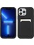 iPhone 13 Pro Için Kauçuk Yüzeyli Kartlıklı Çizilmez Pc + Tpu Telefon Kılıfı - Siyah (Yurt Dışından) 1