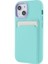 iPhone 13 Mini Için Kauçuk Yüzeyli Kartlıklı Çizilmez Pc + Tpu Telefon Kılıfı - Gök Mavisi (Yurt Dışından) 3