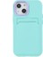 iPhone 13 Mini Için Kauçuk Yüzeyli Kartlıklı Çizilmez Pc + Tpu Telefon Kılıfı - Gök Mavisi (Yurt Dışından) 4